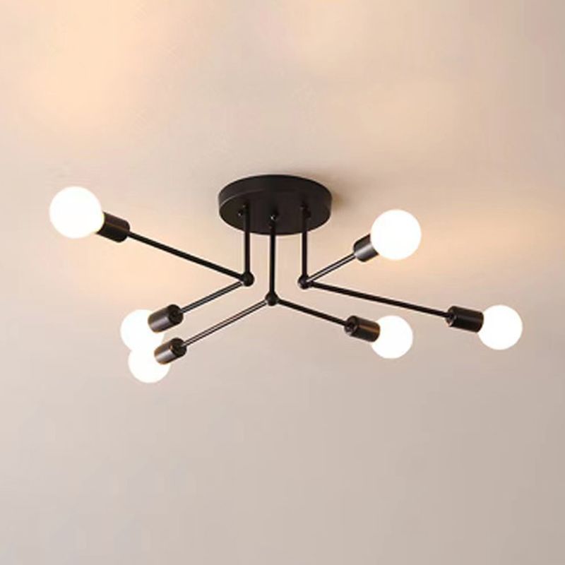 Valentina Flush Mount Ceiling Light Linear Industrial - Neutral Decor