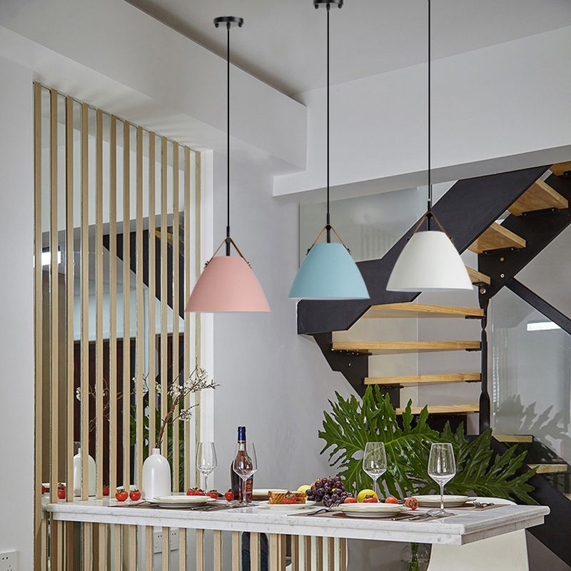 Valentina Modern Frisbee Shaped Metal Pendant Light, Black/White - Neutral Decor