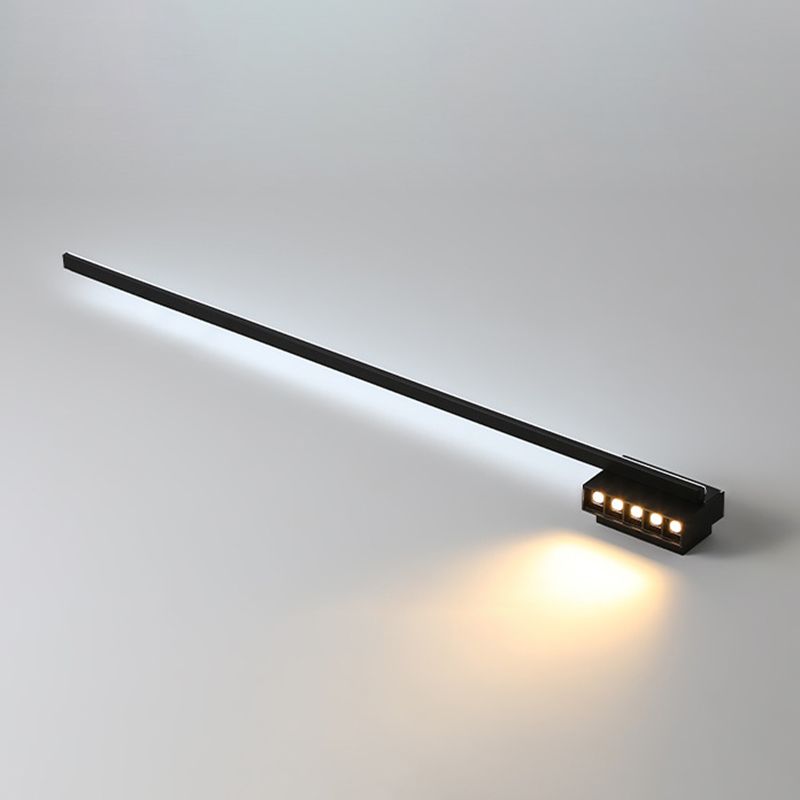 Arisha Minimalist Linear Metal Vanity Wall Light, Black, Bathroom - Neutral Decor