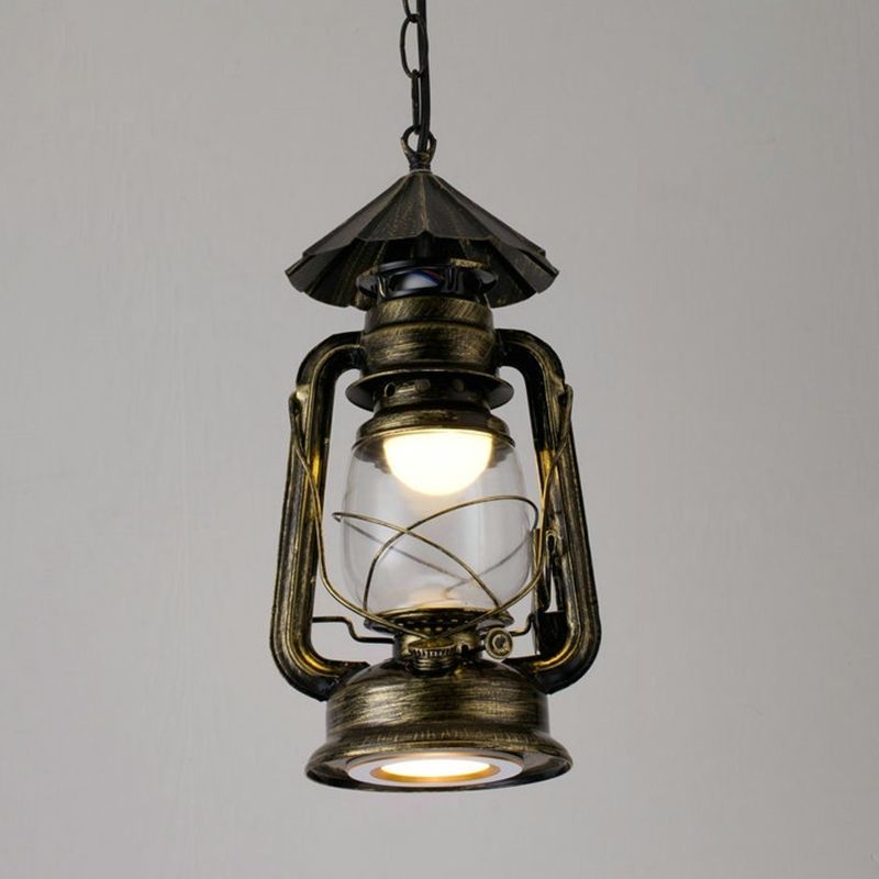 Silva Vintage Rustic Kerosene Pendant Light, 3 Color, 4 Style - Neutral Decor