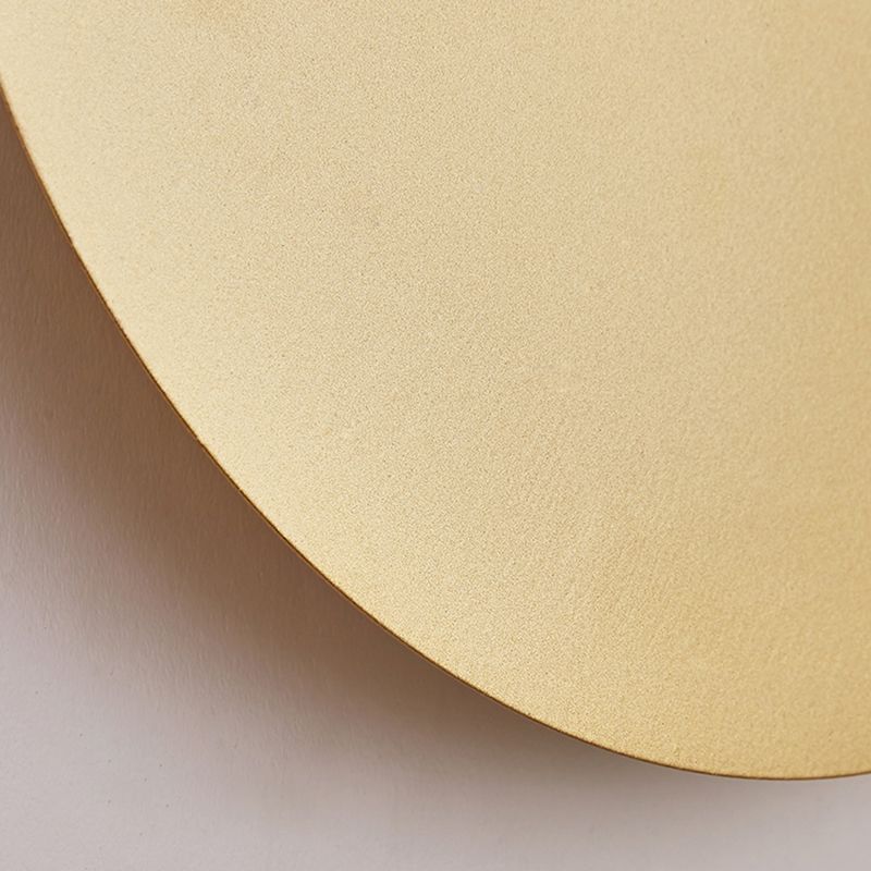 Arisha Minimalist Round Wall Mounted Lamp, Metal, Bedside/Living Room - Neutral Decor