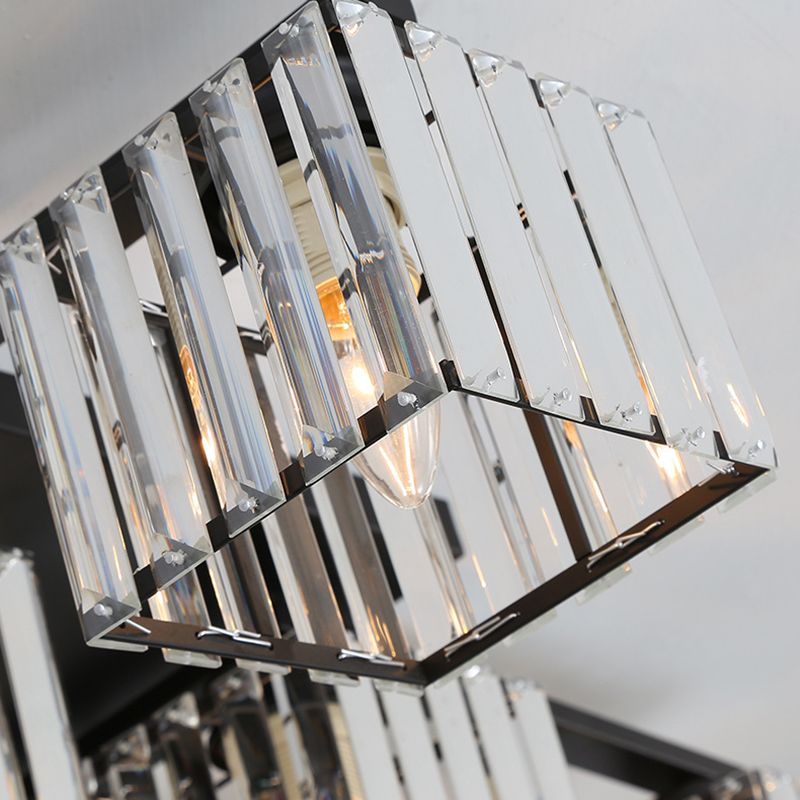 Kristy Modern Flush Mount Ceiling Light, Black/Gold - Neutral Decor