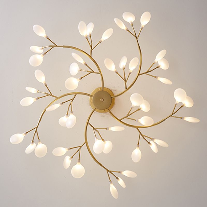 Olivia Unique Branch Firefly Sputnik Art Deco Chandelier - Neutral Decor