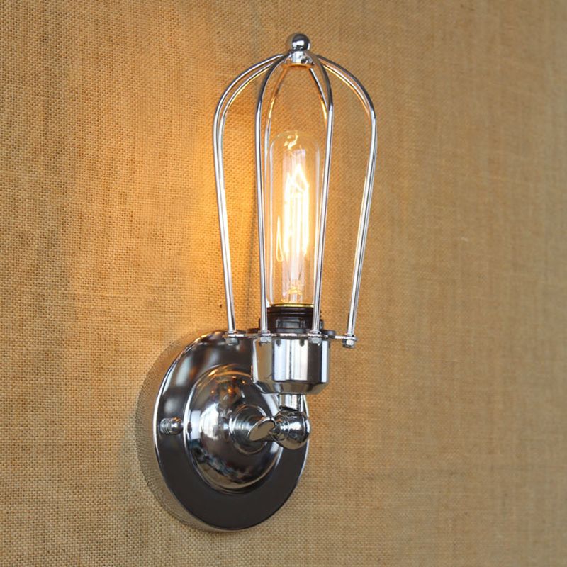 Silva Vintage Iron Wall Lamp, Black/Rust/Bronze/Gold/Silver - Neutral Decor