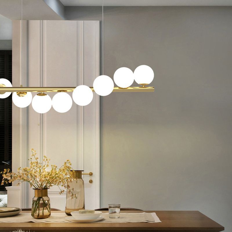 Valentina Nordic Linear LED Pendant Light, 7/9/11 Heads - Neutral Decor