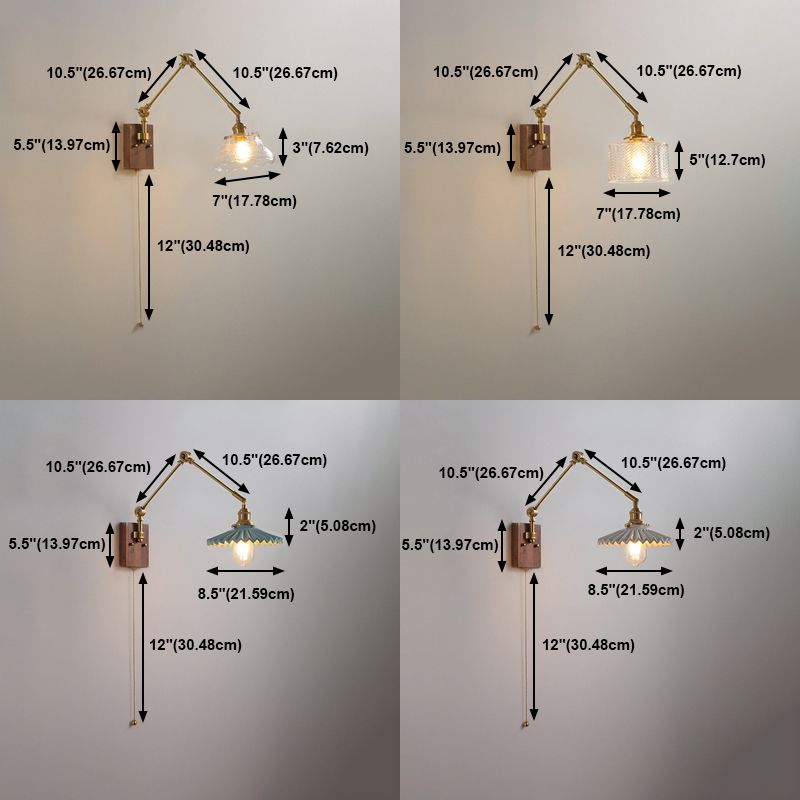 Muto Wall Lamp Modern, Folding Adjustable Metal, Study Room - Neutral Decor