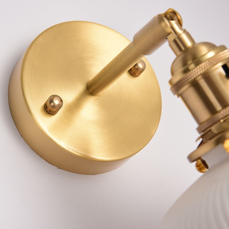 Arisha Vintage Column Ceramic Vanity Light, White, Bedroom - Neutral Decor