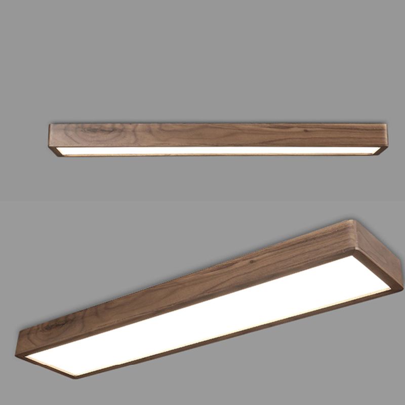 Muto Rectangular Designer Flush Mount Ceiling Light - Neutral Decor