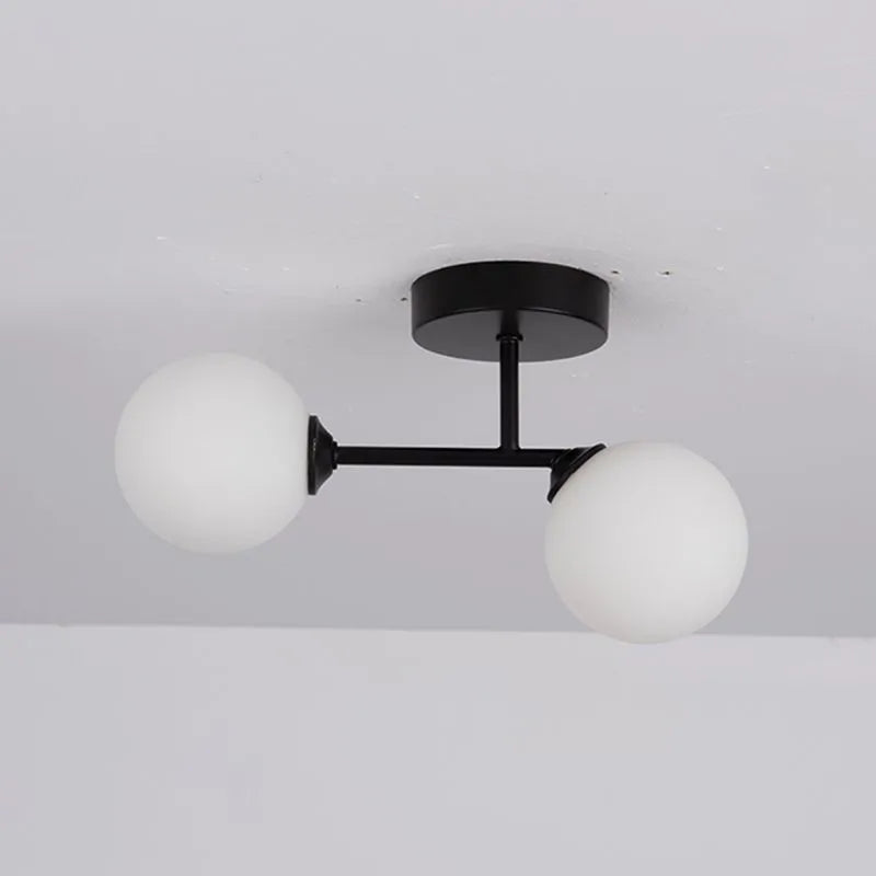 Valentina Semi-Flush Mount Ceiling Light, 2 Color - Neutral Decor
