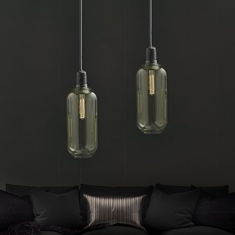 Valentina Designer Cylinder Pendant Light, Marble & Glass - Neutral Decor