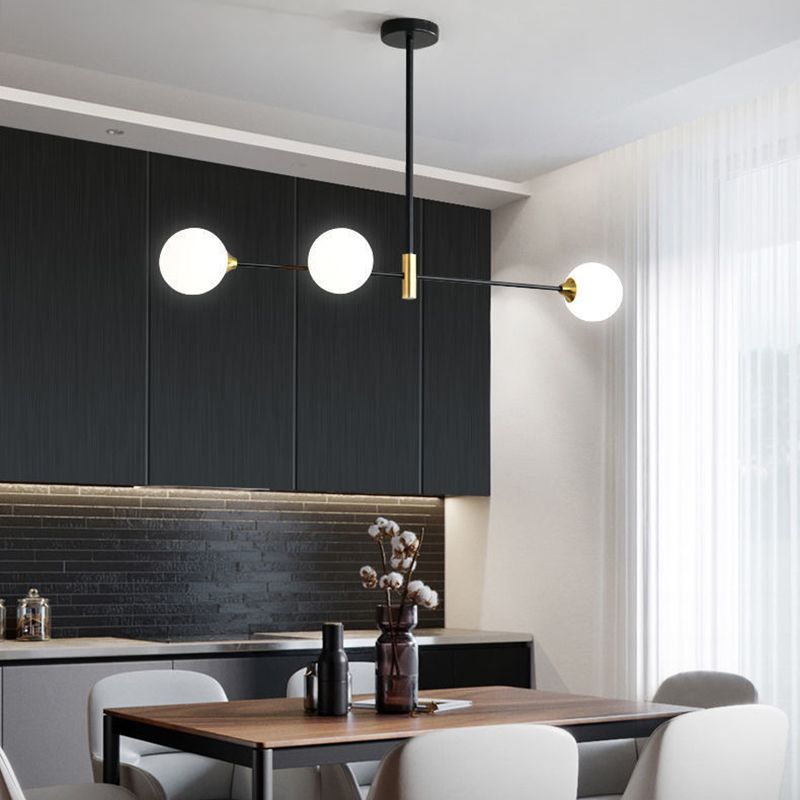 Valentina Nordic Bubble Metal Pendant Light, Black - Neutral Decor