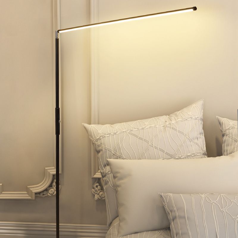 Edge Minimalistic Linear Floor Lamp, Metal, Black/White - Neutral Decor