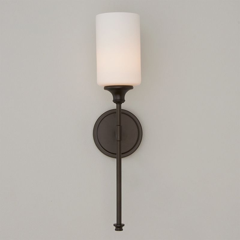 Arisha Milky Glass Mirror Front Vanity Wall Lamp, 2 Colour - Neutral Decor