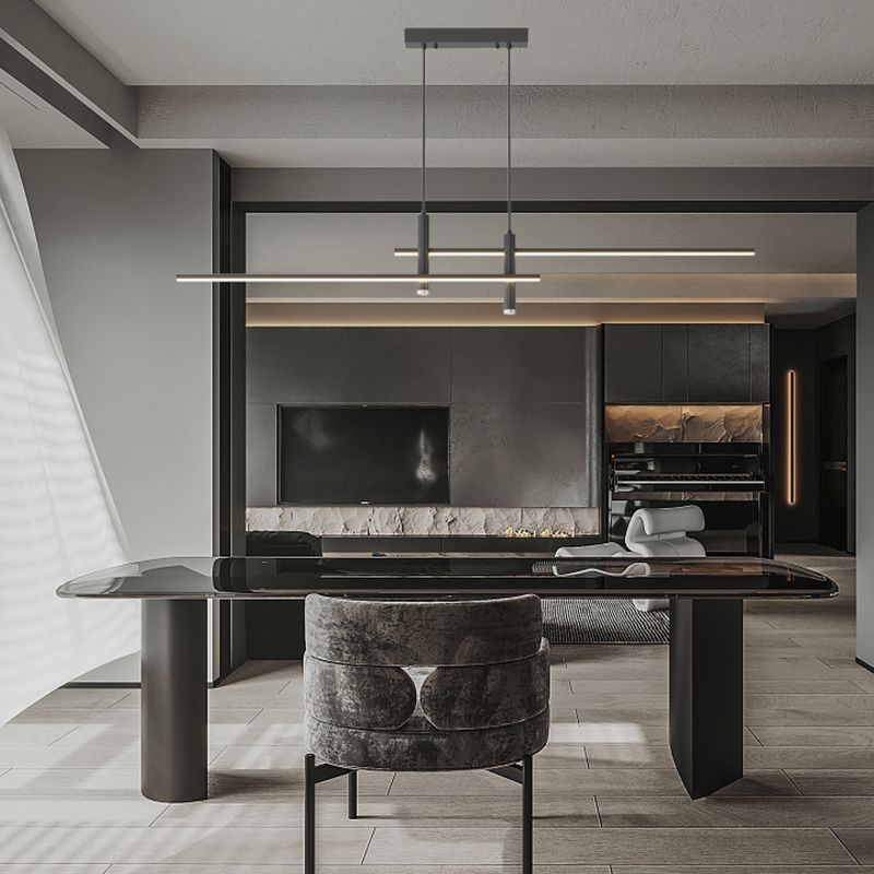 Prym Pendant Light Modern Linear Dining Room - Neutral Decor