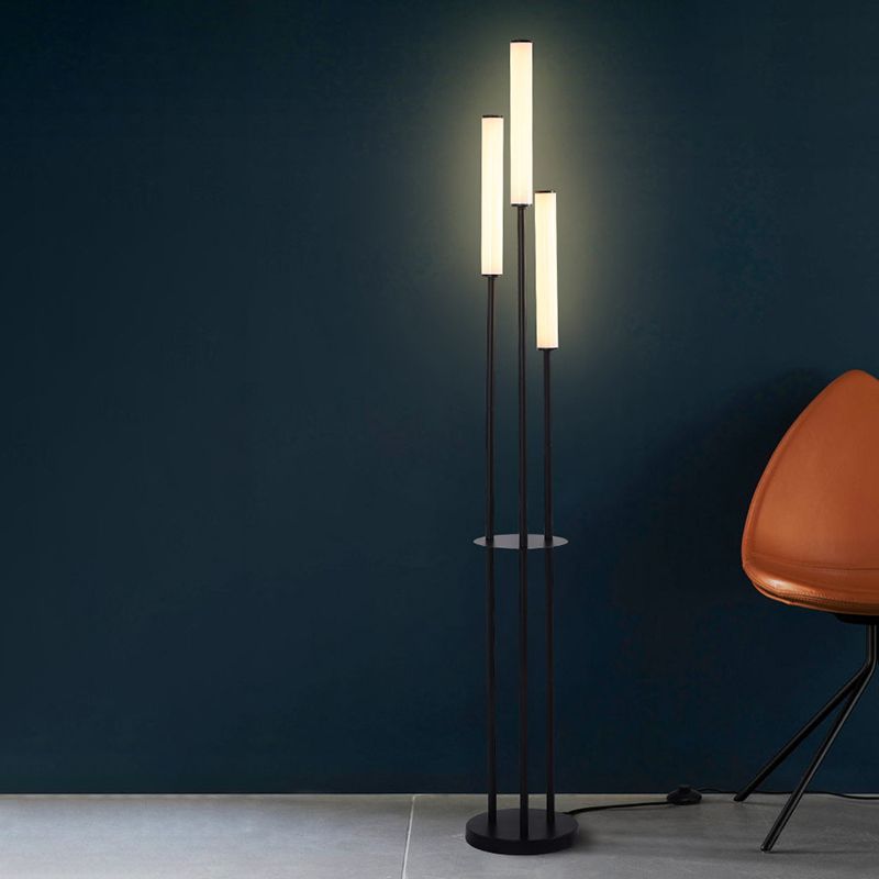 Eryn Modern 3 head Black Metal Arcylic Floor Lamp - Neutral Decor