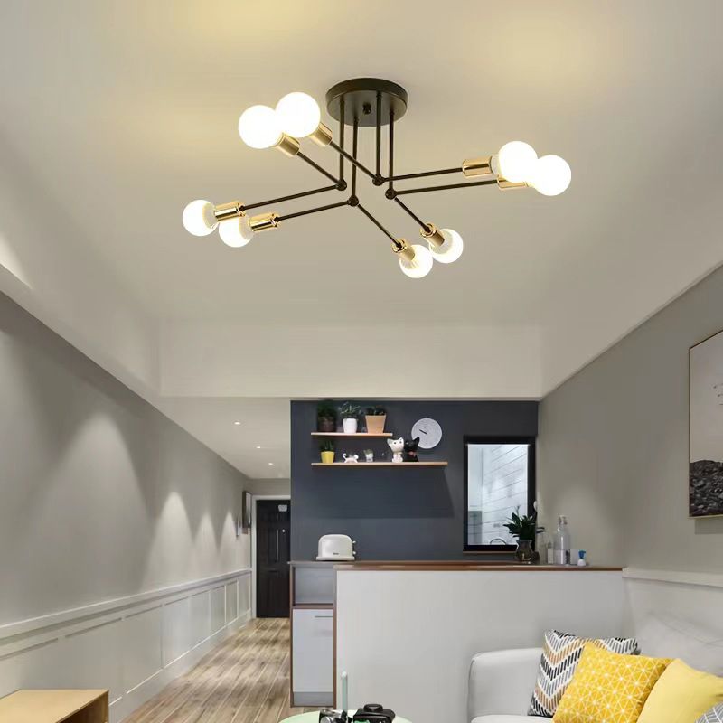Valentina Flush Mount Ceiling Light Linear Industrial - Neutral Decor