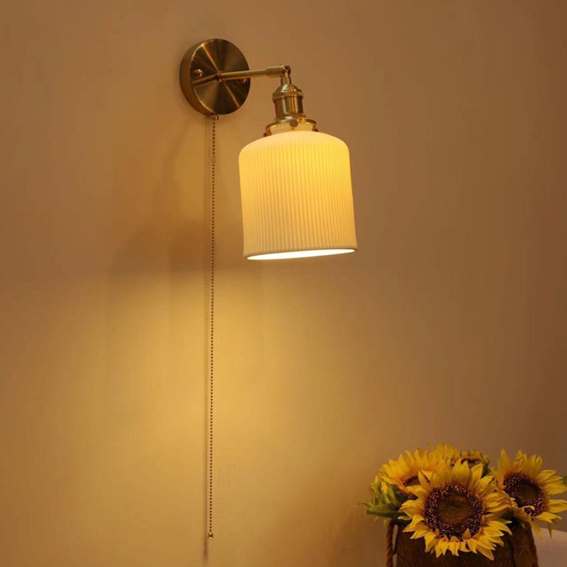 Arisha wrinkles Nordic Modern Dresser Wall Lamp - Neutral Decor