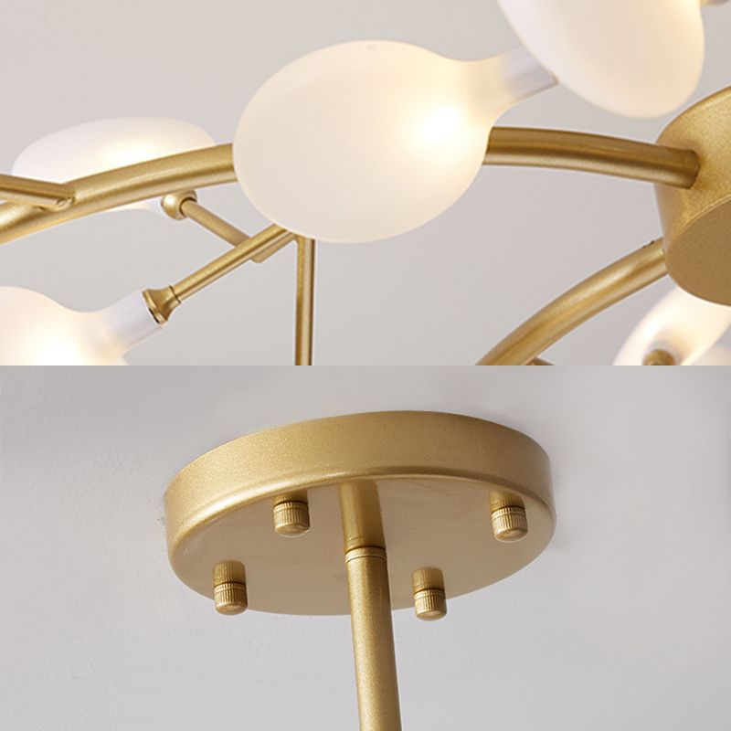 Olivia Unique Branch Firefly Sputnik Art Deco Chandelier - Neutral Decor