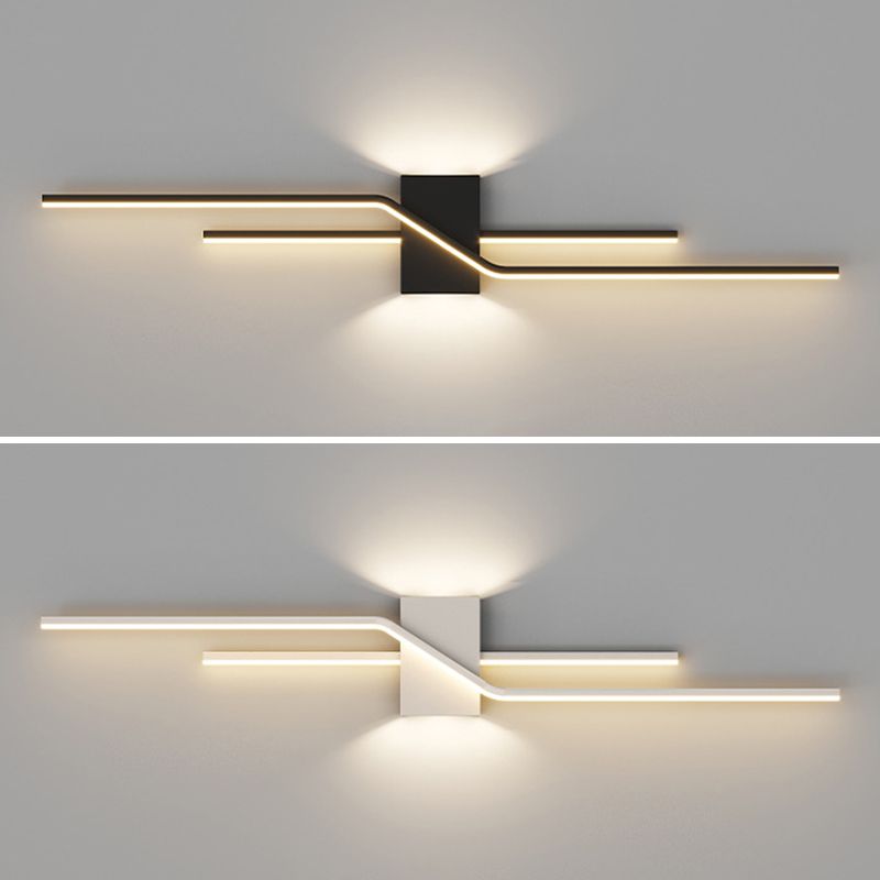 Arisha Minimalist Linear Metal Vanity Wall Light - Neutral Decor