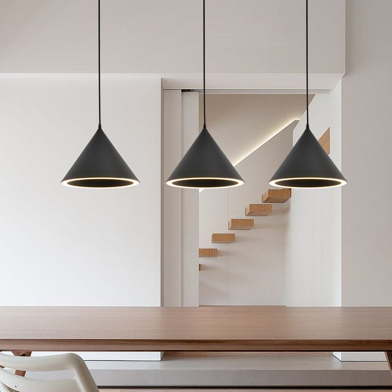 Aria Funnel-Shape Colourful LED Pendant Light - Neutral Decor