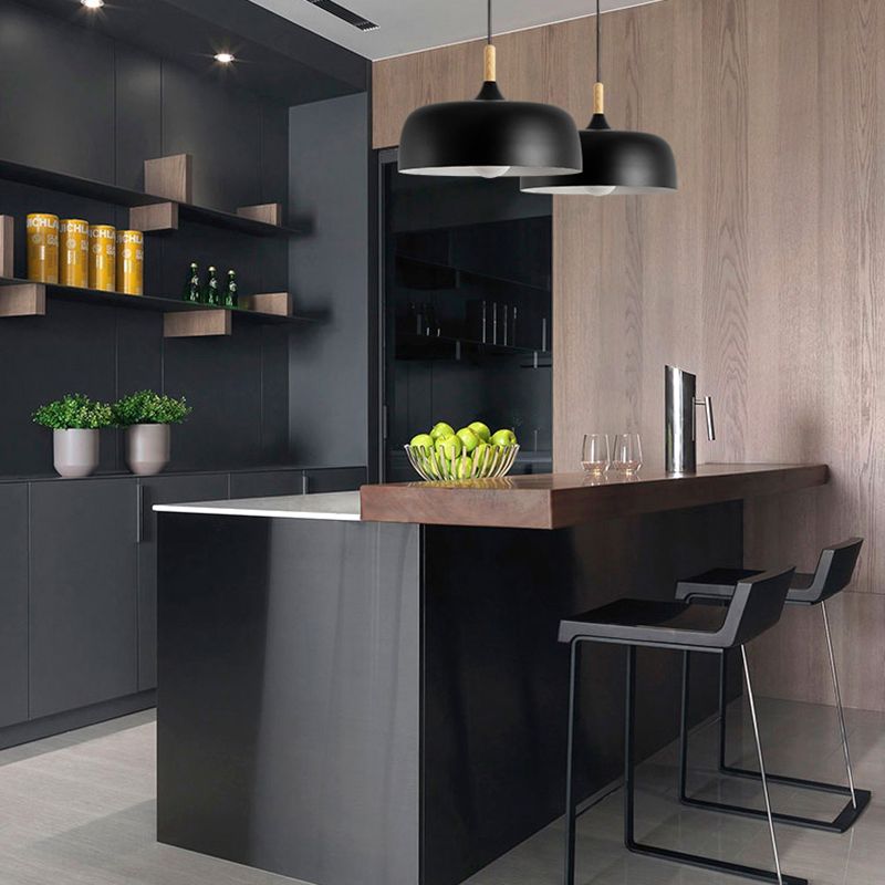 Aria Modern Pendant Light Dome Macaron Dining Room - Neutral Decor