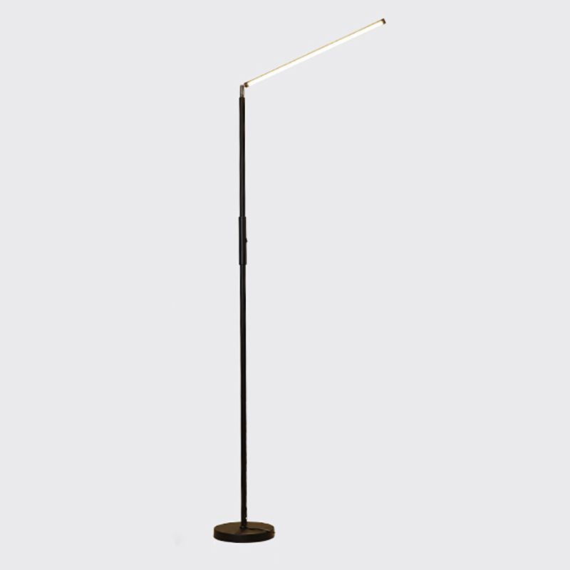 Edge Minimalistic Linear Floor Lamp, Metal, Black/White - Neutral Decor