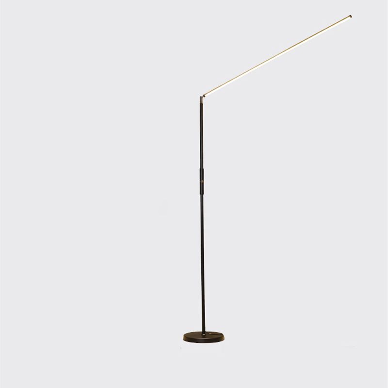 Edge Minimalistic Linear Floor Lamp, Metal, Black/White - Neutral Decor