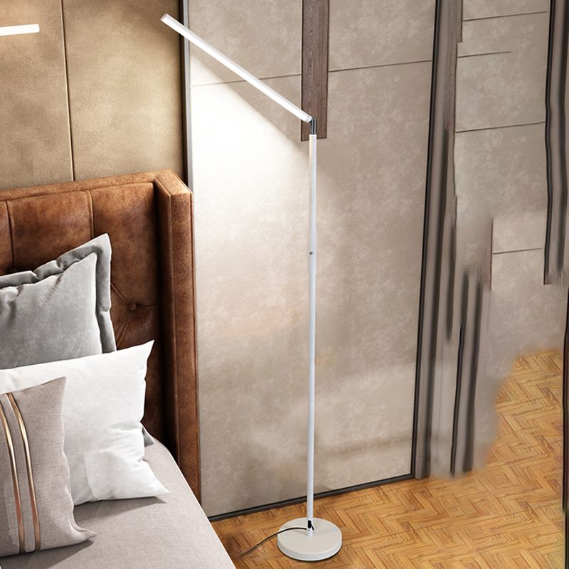 Edge Minimalistic Linear Floor Lamp, Metal, Black/White - Neutral Decor