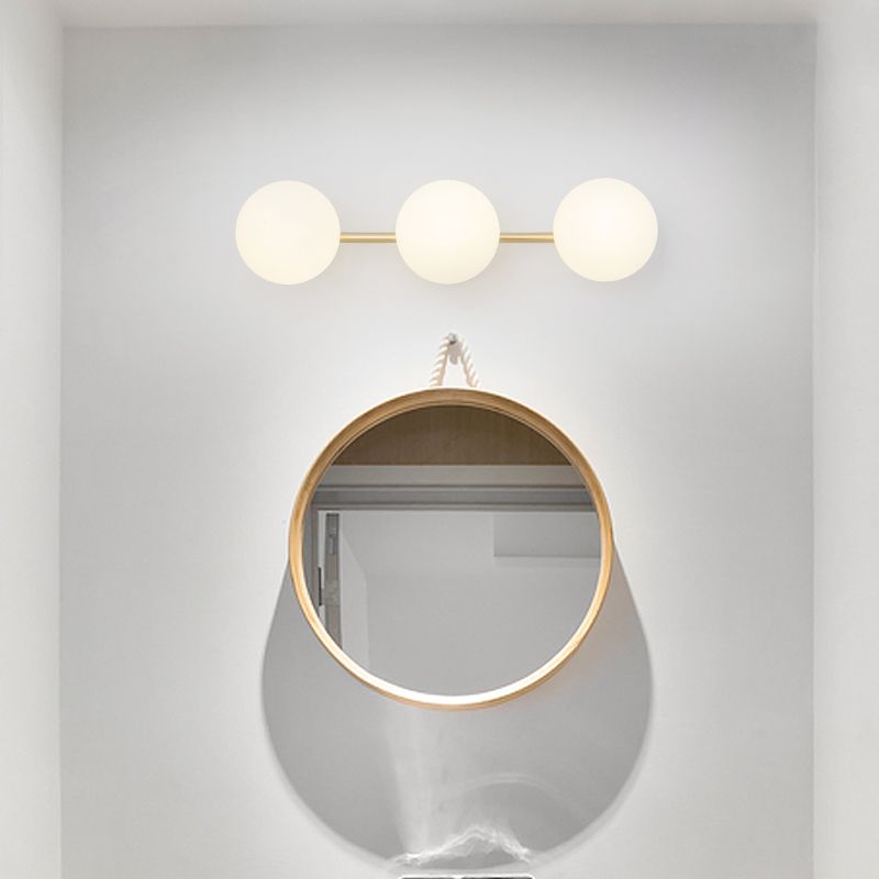Valentina Modern Dome Metal Bathroom & Vanity Wall Lamps, Multicolor - Neutral Decor