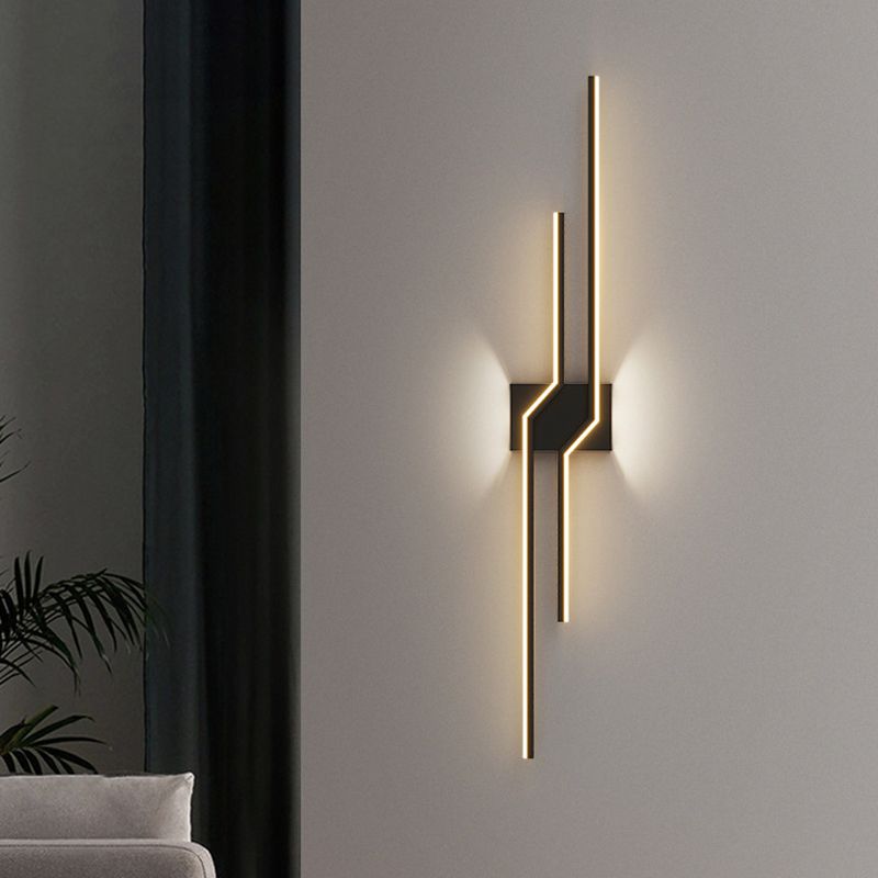 Arisha Minimalist Linear Metal Vanity Wall Light - Neutral Decor