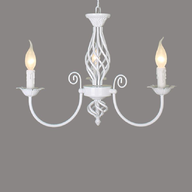 Silva Pendant Light Candle Retro, Metal/Glass, Black/White, Restaurant - Neutral Decor