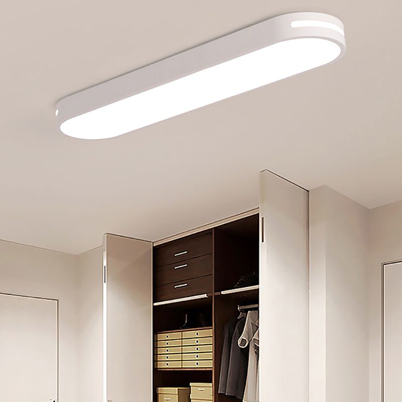 Arisha Oval Flush Mount LED Ceiling Light, Black/White/Grey/Gold - Neutral Decor