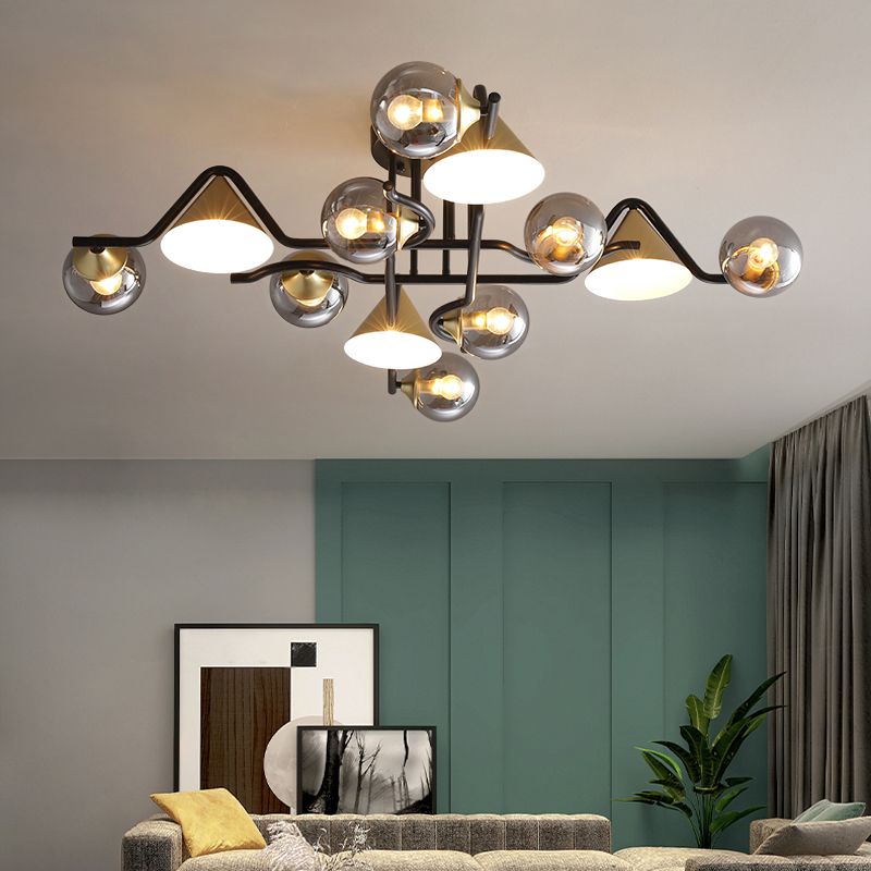 Arisha Design LED Flush Mount Ceiling Light Bedroom/Living Room - Neutral Decor