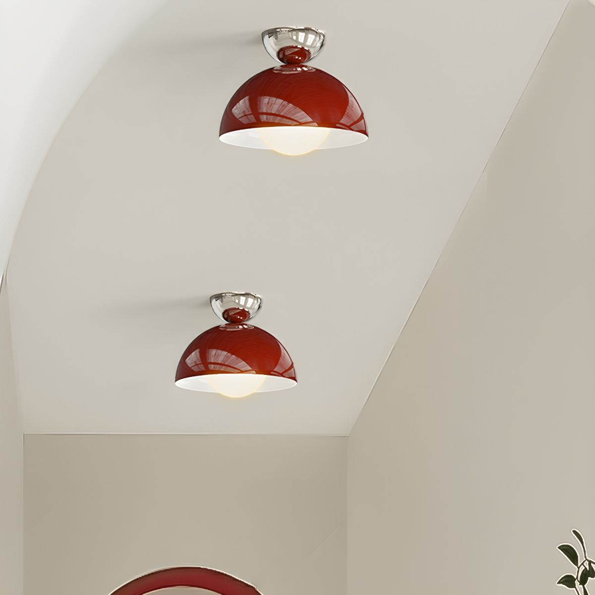 Valentina Simple Modern LED Flush Mount Ceiling Light Metal Balcony - Neutral Decor