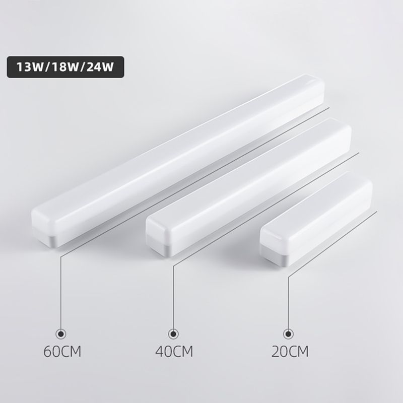 Arisha Modern Rectangular Acrylic Modern Wall Lamp, White - Neutral Decor