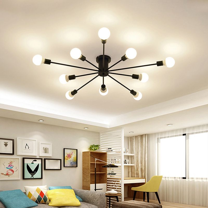Valentina Modern Globe Bubble Flush Mount Ceiling Light - Neutral Decor
