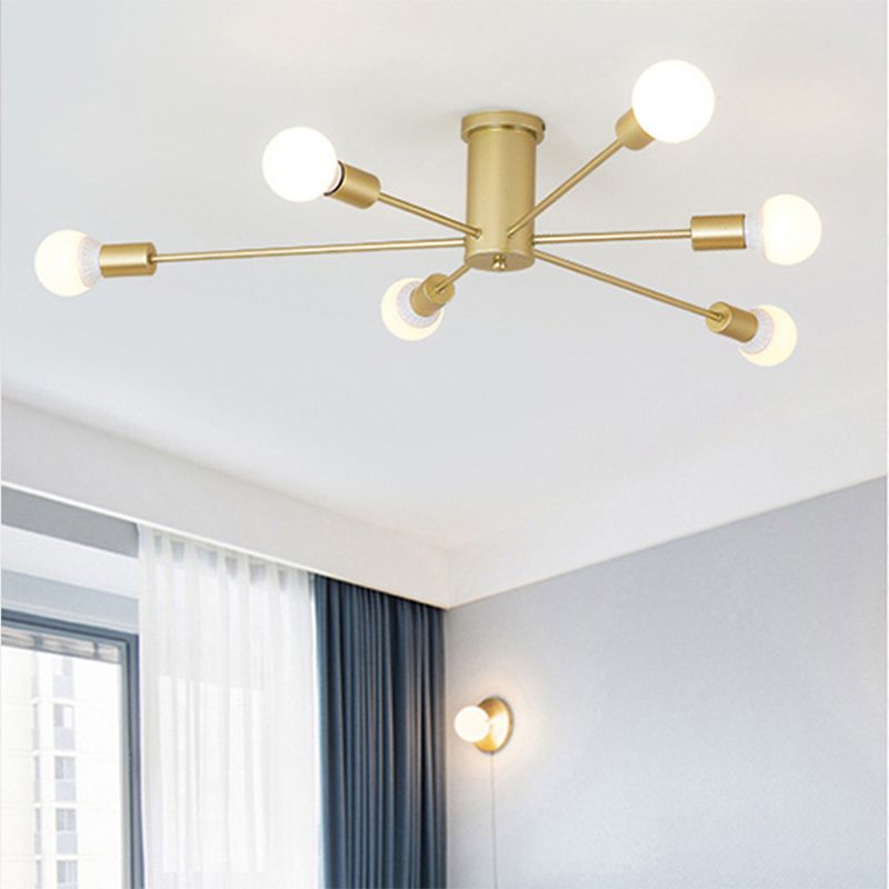 Valentina Modern Globe Bubble Flush Mount Ceiling Light - Neutral Decor
