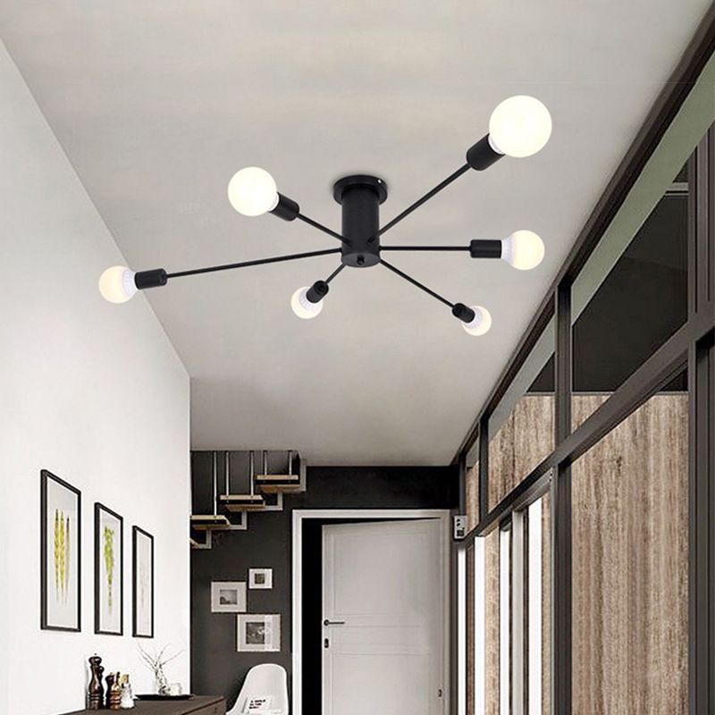 Valentina Modern Globe Bubble Flush Mount Ceiling Light - Neutral Decor