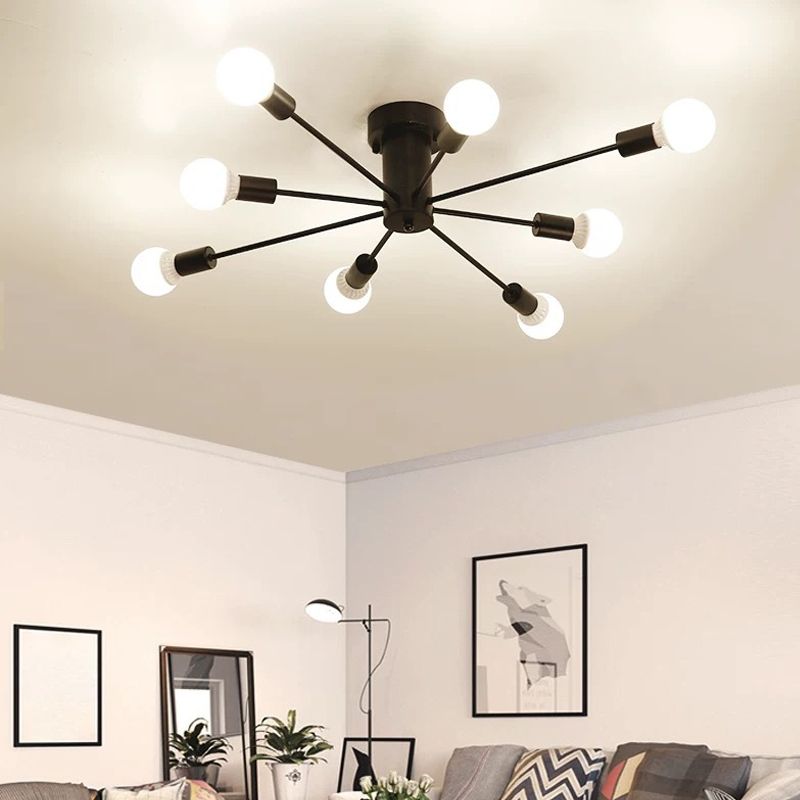 Valentina Modern Globe Bubble Flush Mount Ceiling Light - Neutral Decor