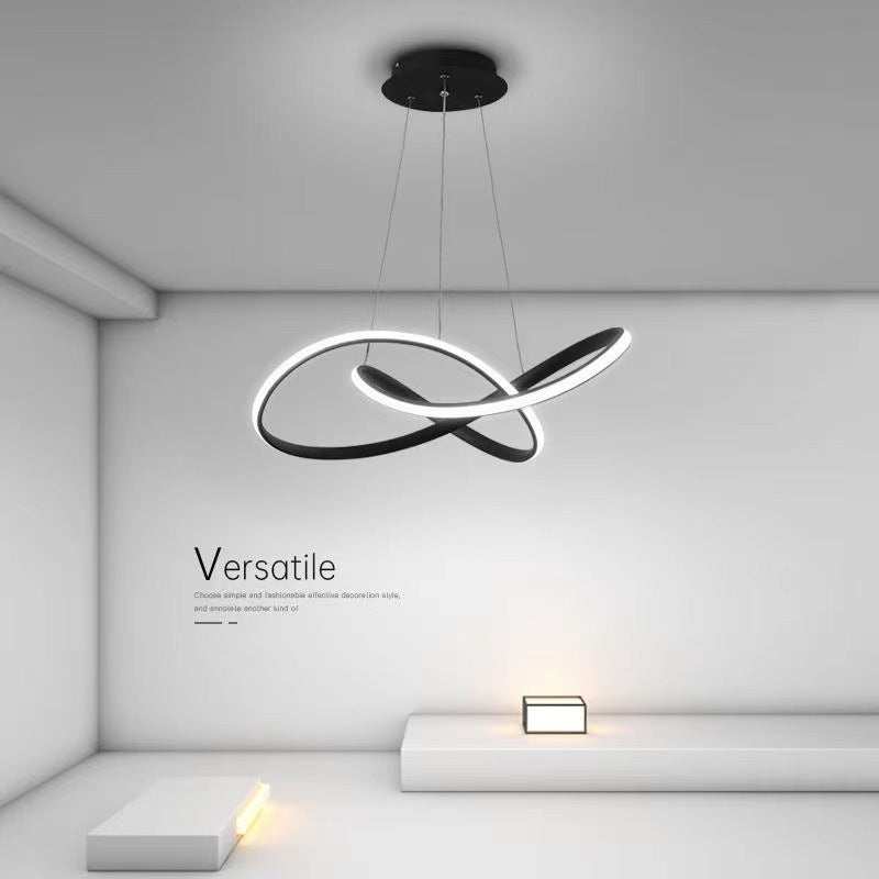 Arisha Modern Led Pendant Light, Black/White, Living Room/Bedroom - Neutral Decor