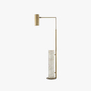 Salgado Minimalistic Gold Floor Lamp, Metal & Marble, Living room - Neutral Decor