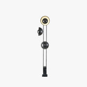 Salgado Modern Minimalist Tri-head Floor Lamp, Metal & Marble - Neutral Decor