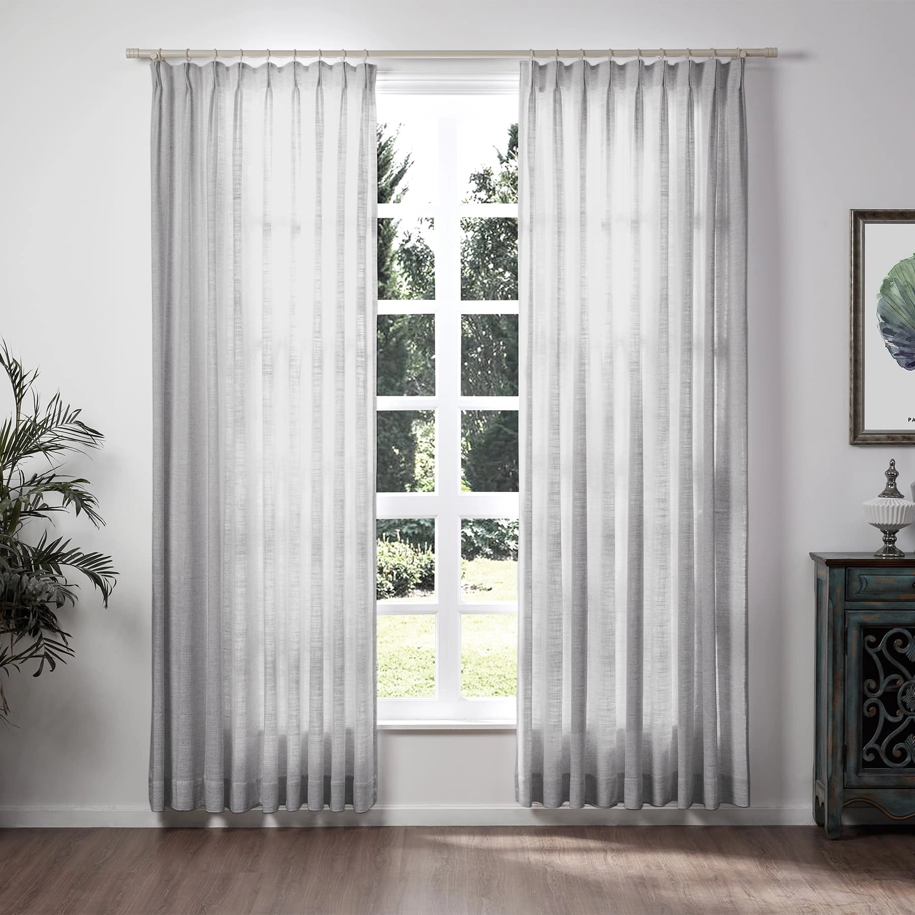 Lily Linen Curtains & Drapes Soft Top-Neutral Decor