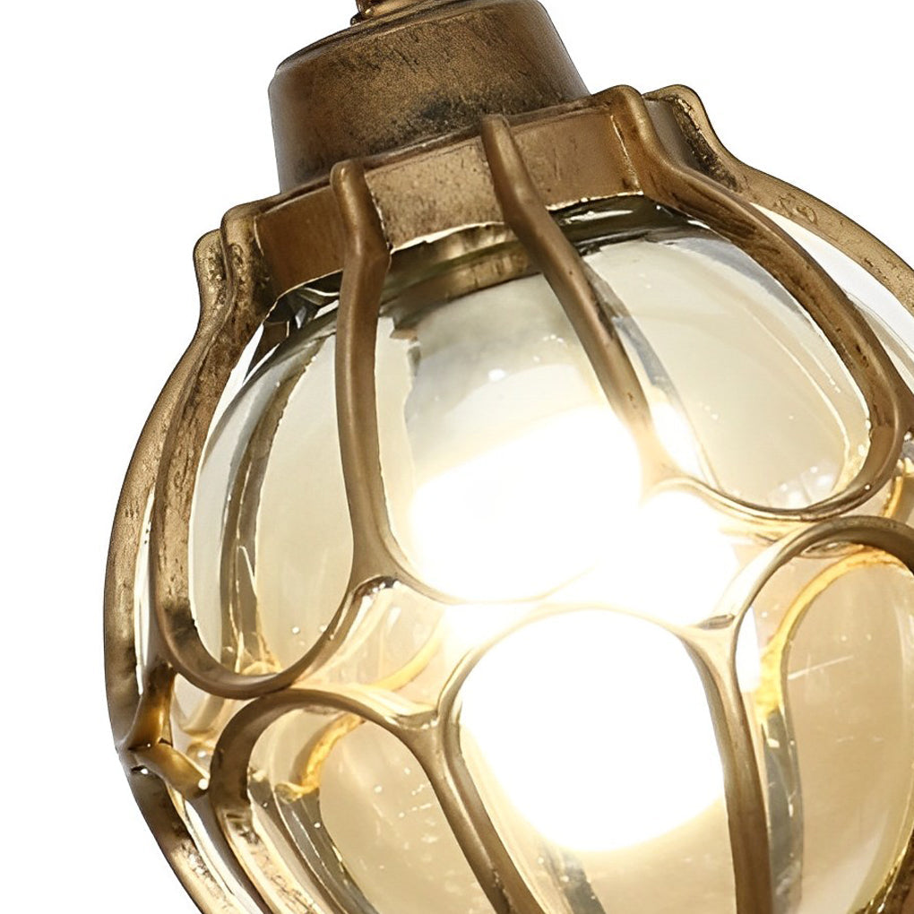 Dominic Ball American Glass Outdoor Chandelier Light
