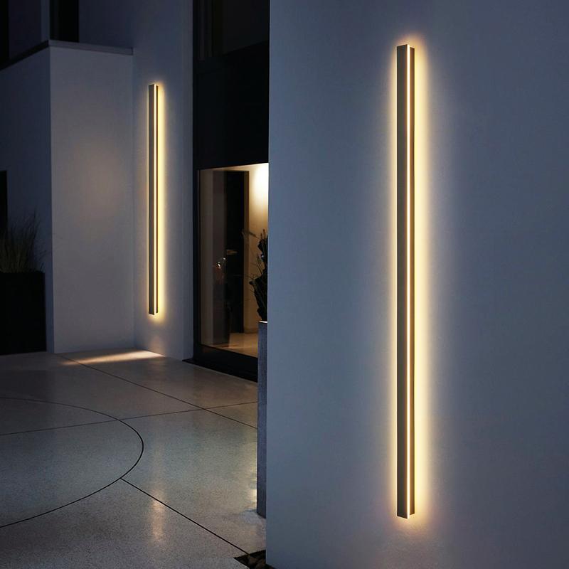 Zebadi Long Linear LED Outdoor Wall Porch Lights