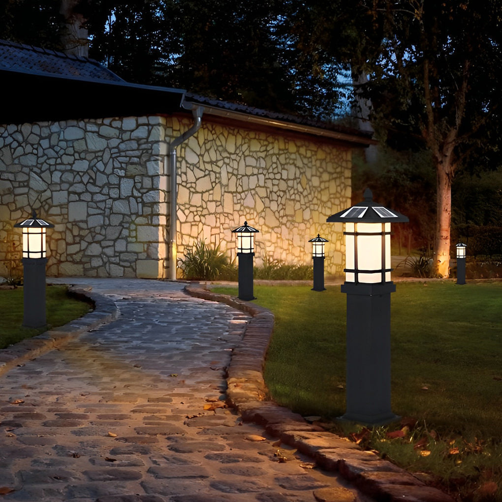 Victria Modern LED Ancient Outdoor Bollard Light
