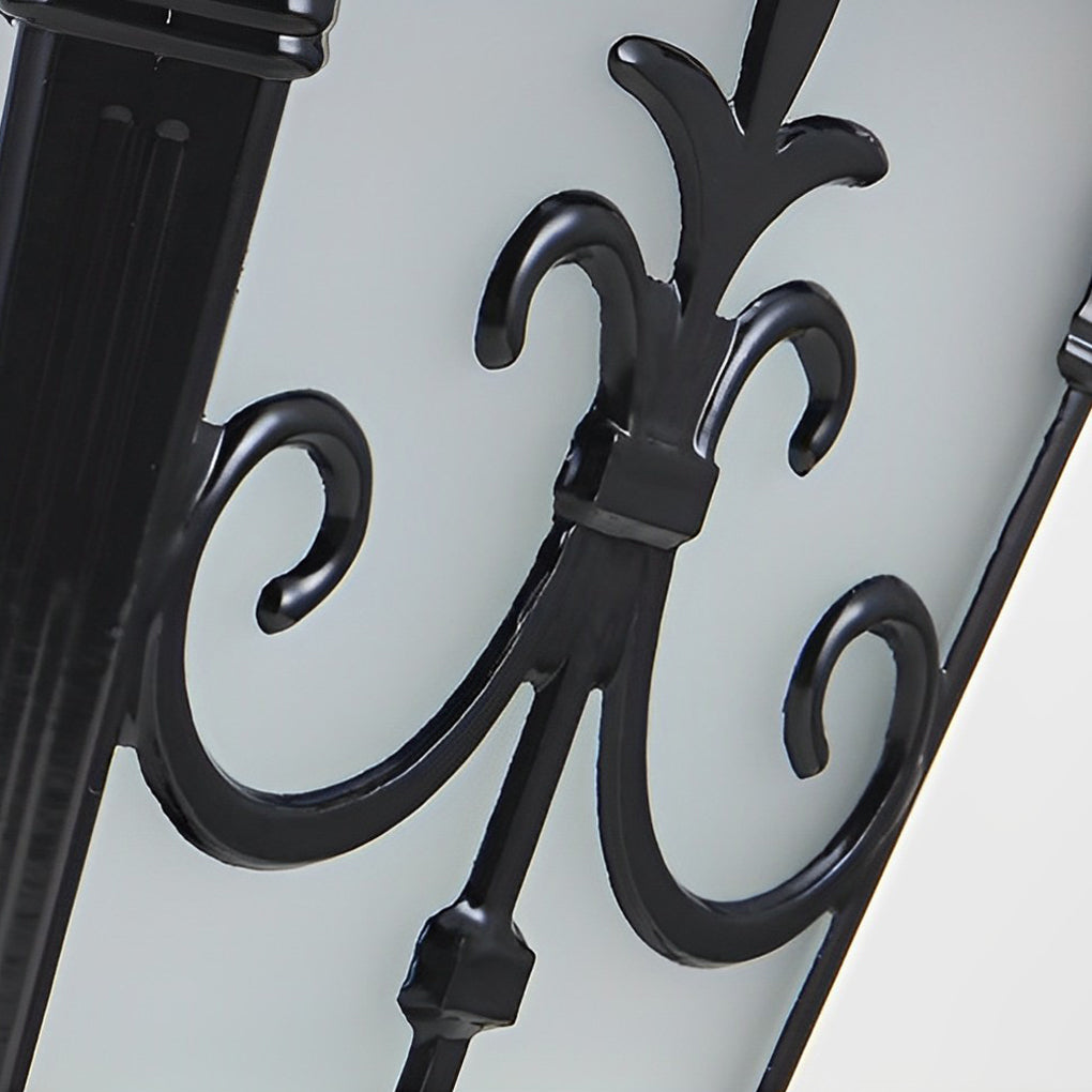 Loble Retro Pattern LED European Outdoor Fence Post Lights