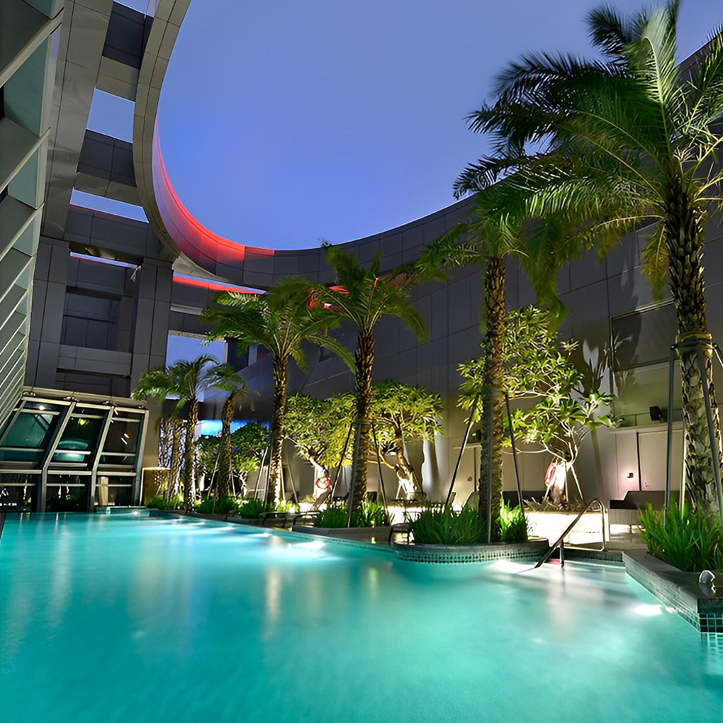 Fan Modern LED Underwater Pool Steel Outdoor Spot Light