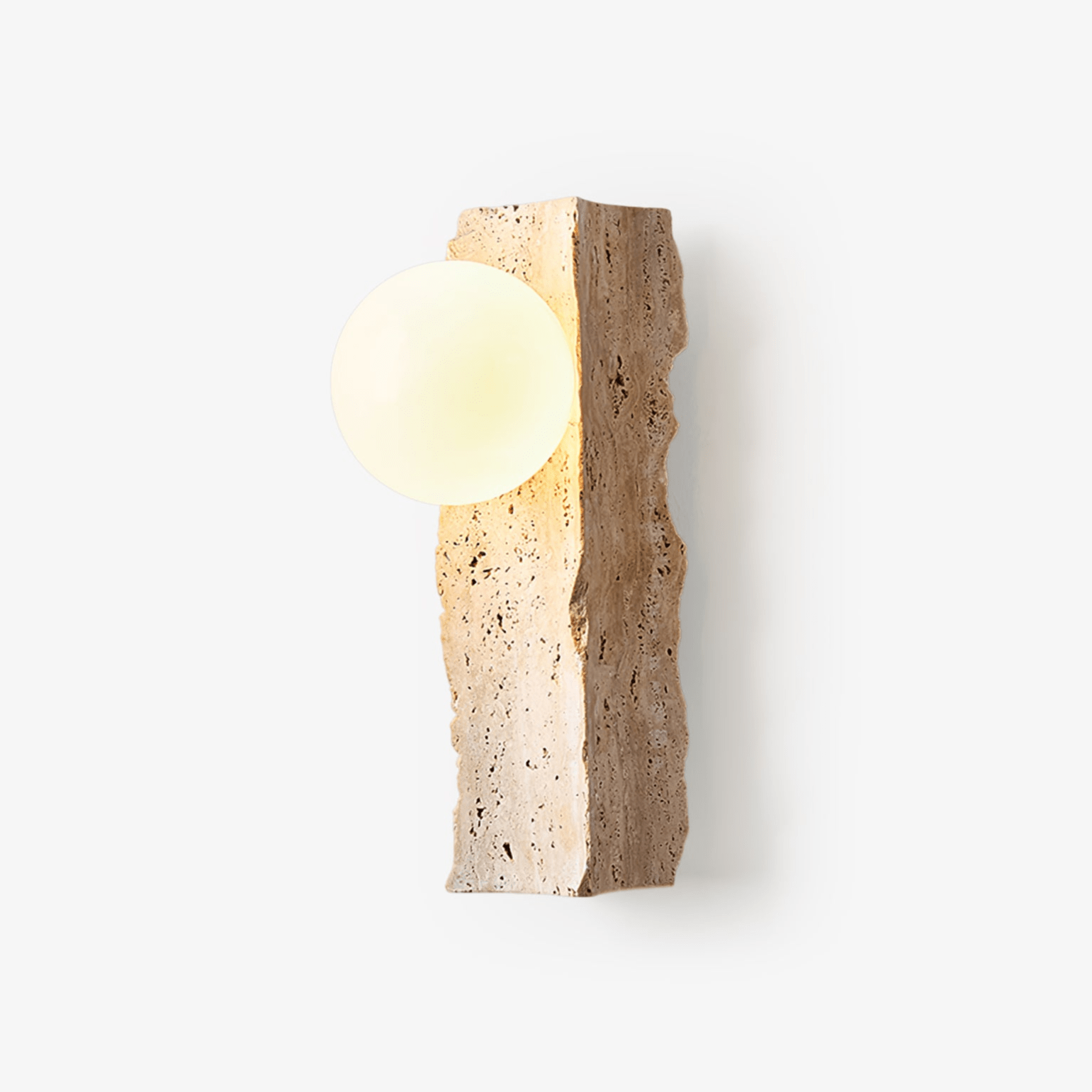 Elnoren Organic Travertine Wall Light-Neutral Decor