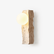Elnoren Organic Travertine Wall Light-Neutral Decor